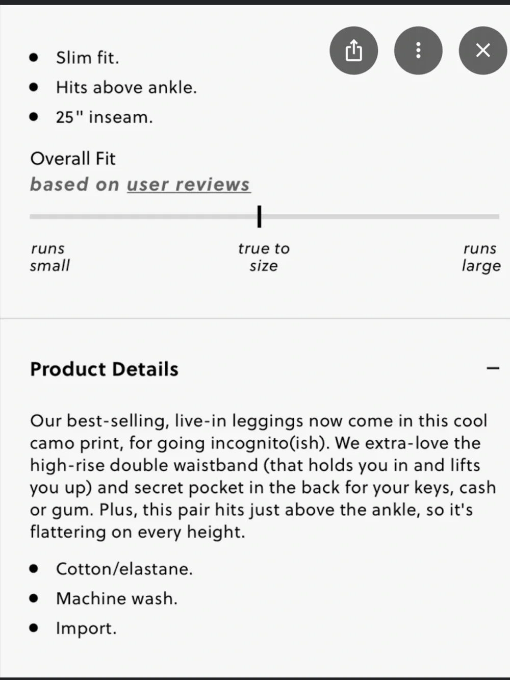 Jcrew Camo Print High-Waist Leggings size medium